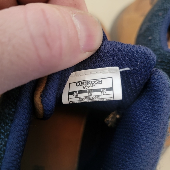 OshKosh B’gosh Toddler Brown Lace-Up Ankle Boots Size 12M | Chukka-Style - Picture 5 of 5